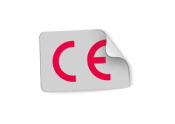 Naklejka z symbolem CE